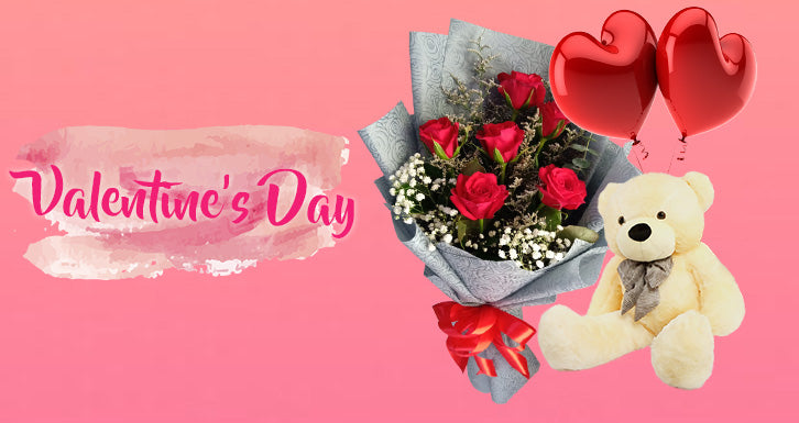 Valentines Day Bouquet of Flowers with Perfume