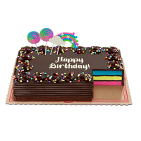 Rainbow Dedication Cake (8x12 size)