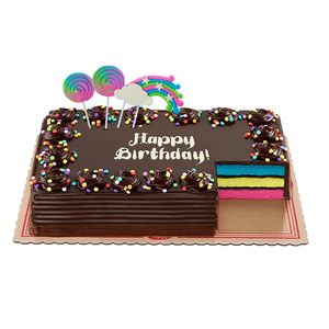 Rainbow Dedication Cake (8x12 size)