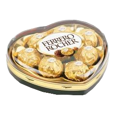 Ferrero Rocher Chocolate T8 Heart Shaped